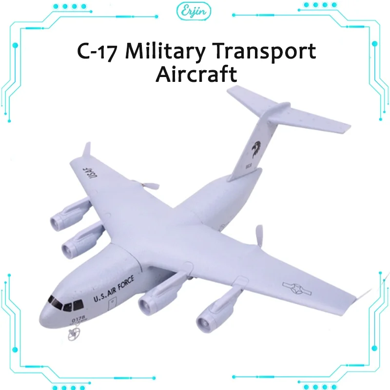 Us C-17 Military Transport Aircraft Fixed Wing Remote Control Glider 2.4g Remote Control Epp Foam Aircraft