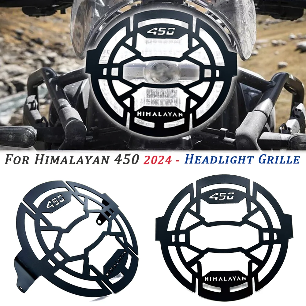 For Himalayan450 HIMALAYAN 450 2024 - Motorcycle Accessories Headlight Grille Headlight Cover Protective Cover