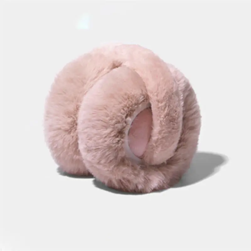 คุณภาพสูง Earmuffs Faux กระต่ายขนสัตว์แขวนหูฤดูหนาวที่อบอุ่น Muffs หูขนสัตว์เทียม Earmuffs Unisex ผู้ใหญ่หูอุ่นพับ