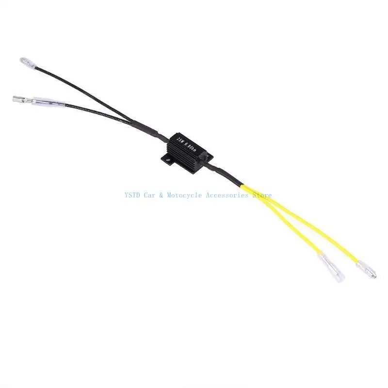 

L5BC 2x Resistance Power Resistor Load Decoding Resistor For LED Mini Turn Flash No Flashing Repairing 25W 6.8Ohm