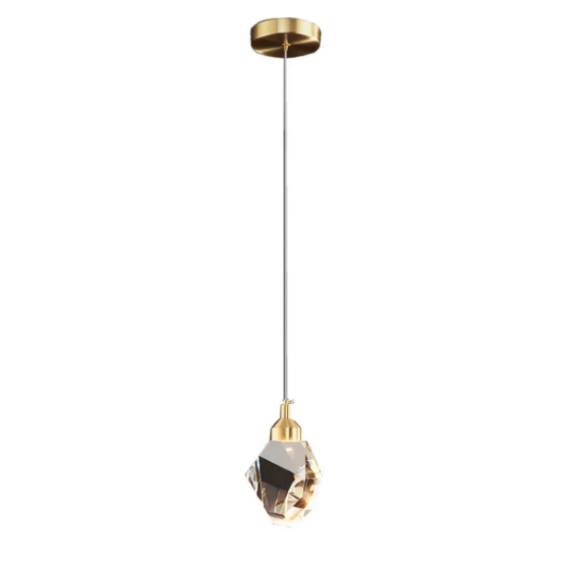 Modern Crystal Pendurado Lâmpada, Luxo Pendant Lights, Suspensão De Teto De Vidro, Iluminação Lustres para Quarto, Entrada De Cabeceira