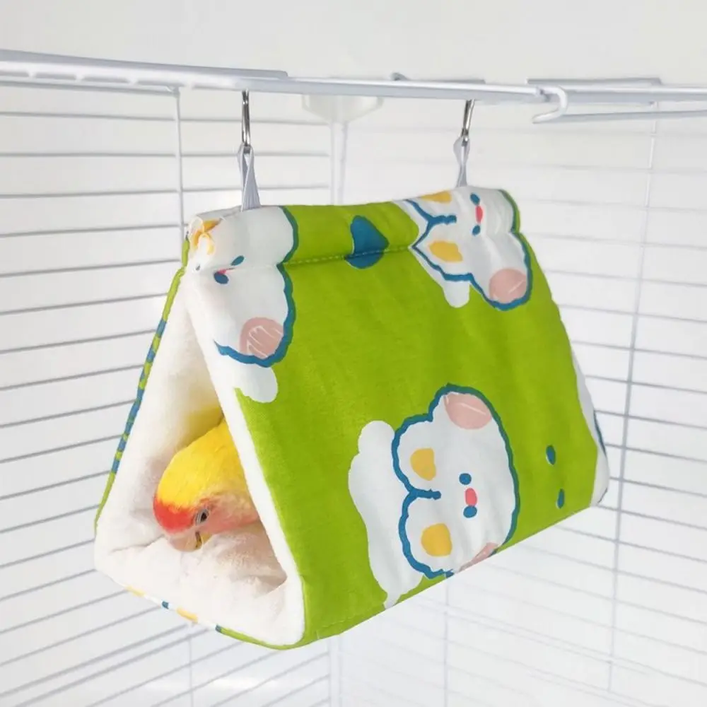

Portable Soft Parrot Warm Hammock Cartoon Thickened Pet Sleeping Bed Cute Triangular Cotton Nest Intoor