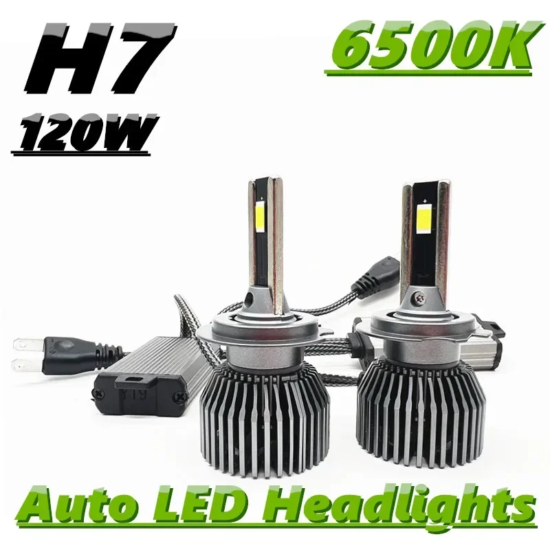 

120W 12000LM H7 H4 LED Headlight Bulb 9005 9006 H8 Turbo Headlamps 6500K White Headlights Bulb H11 Auto Lamp Bulb HIR2 9012 12V