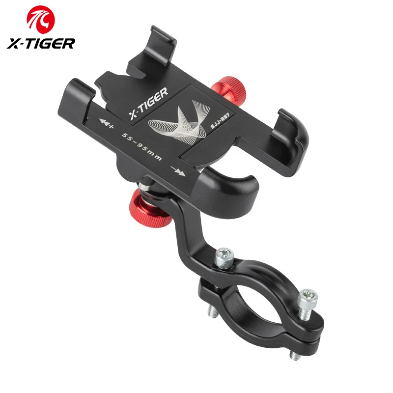 

X-TIGER Bicycle Phone Holder Universal Bike Motorcycle Handlebar Clip Stand 55-95MM 360° Swivel Handlebar Model For Phone