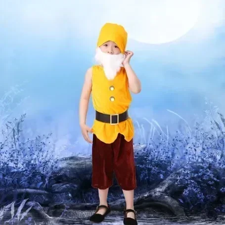 Disfraces de Carnaval de Halloween 2026, Ropa de Cosplay de Navidad, Disfraz de los Siete Enanitos para Niños, Disfraces de Navidad para Niños