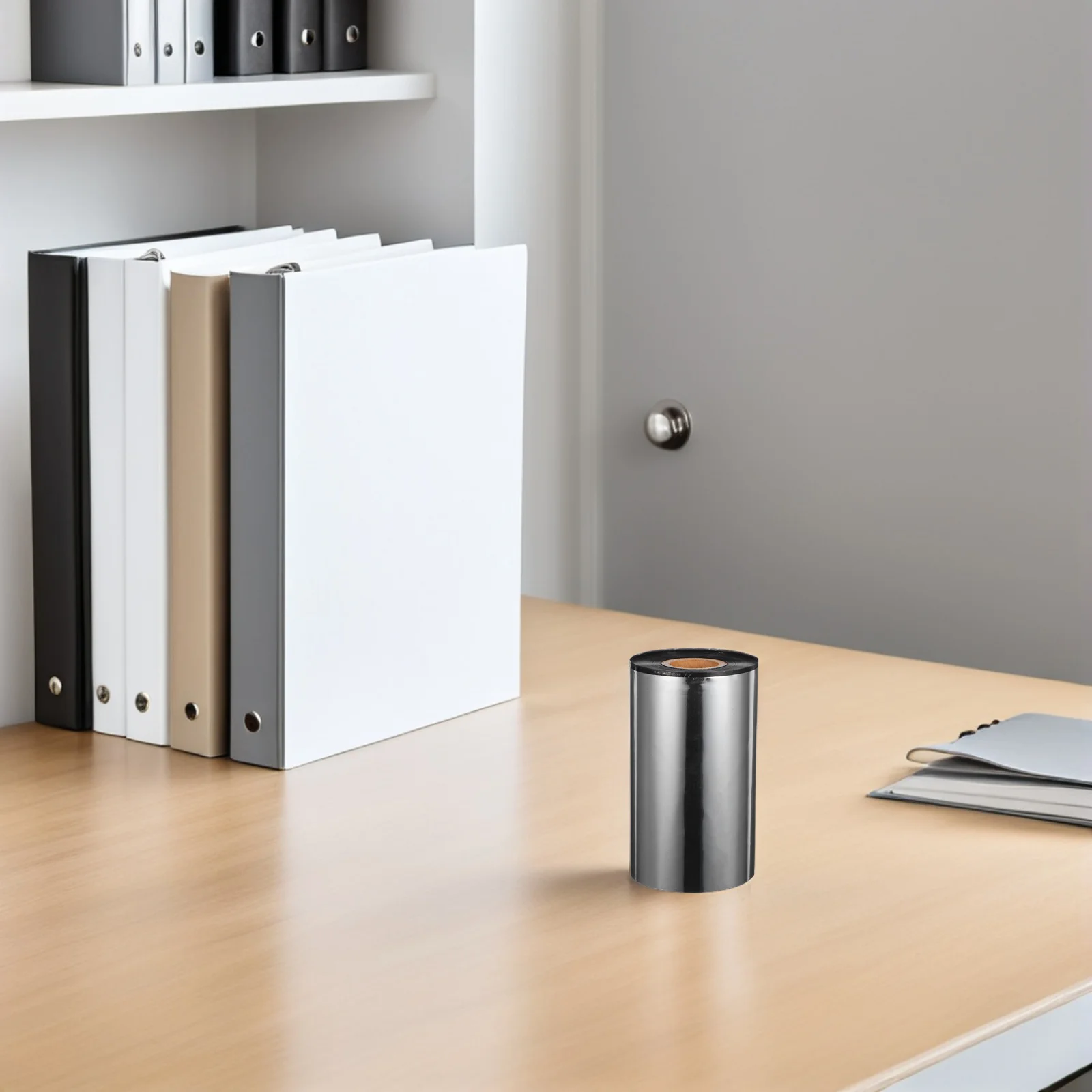 1 لفة الشمع الحراري نقل الشريط تسميات الطباعة الحرارية 110 مللي متر X 300 متر شريط طابعة ملصقات الأكواد الشريطية لتخزين الشحن