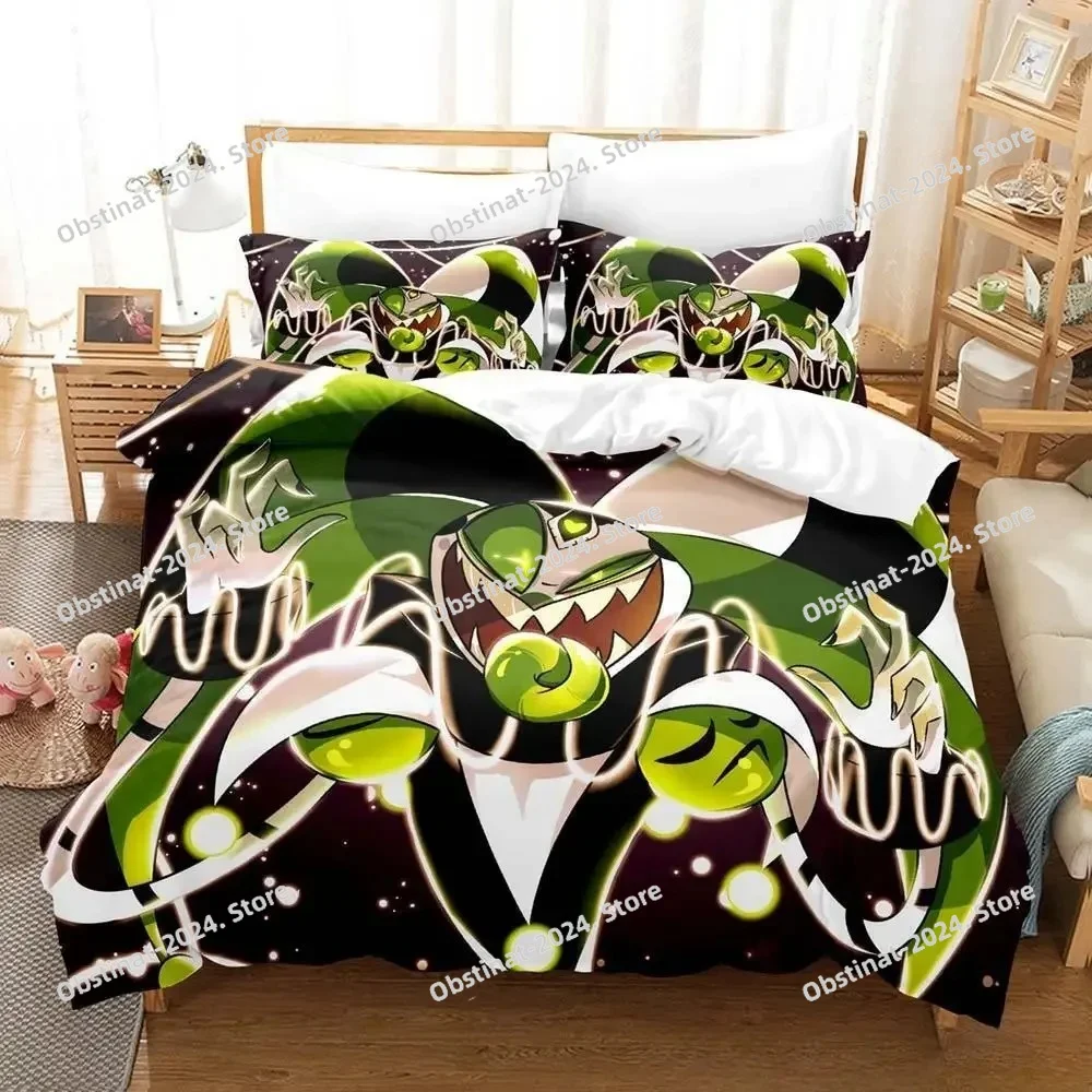 

3D Print Anime Moxxie Boss Bedding Set Single Twin Full Queen King Size Bed Set Adult Kid Bedroom Duvet cover Sets Home Textiles