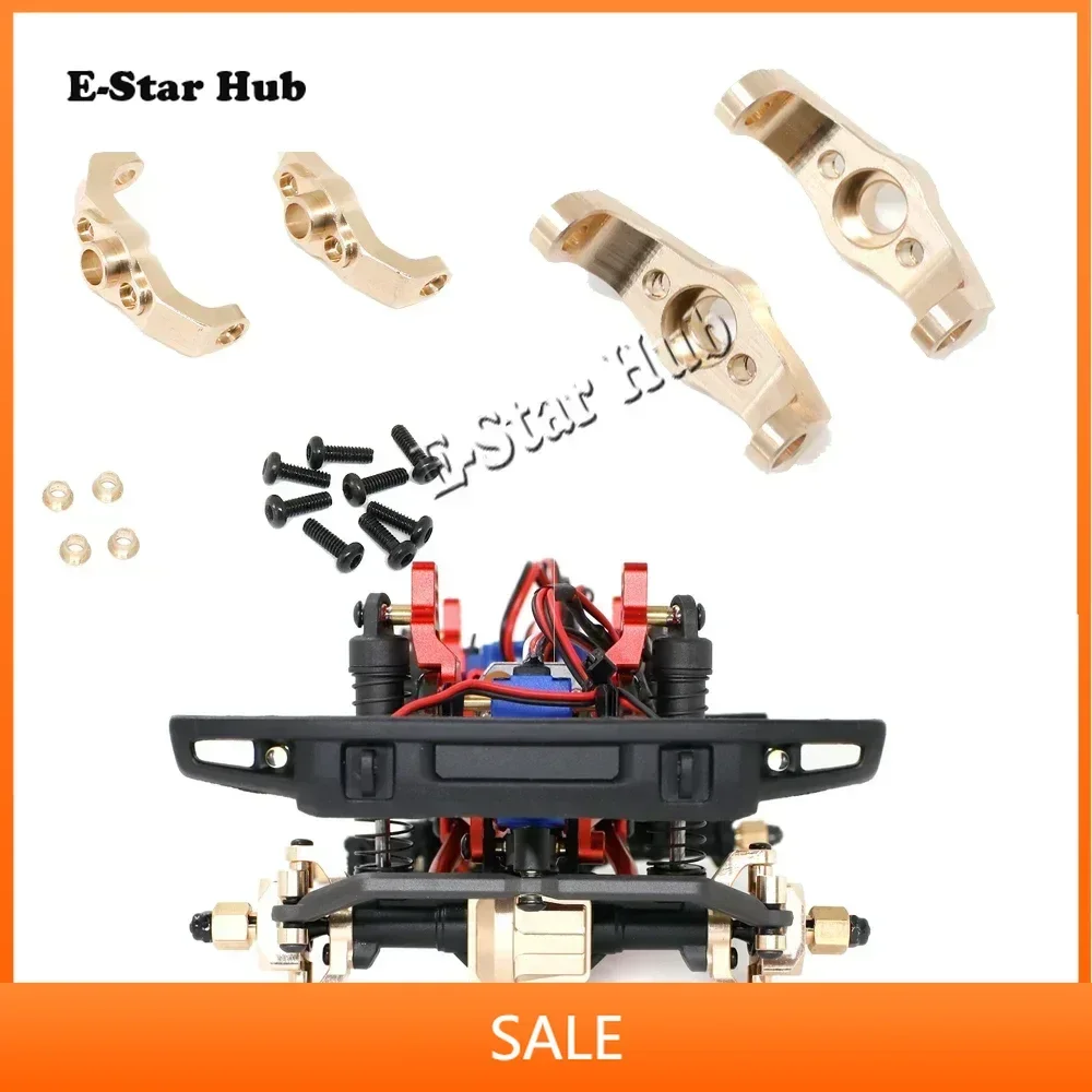 Caster Blocks C-Hubs 1 Pair for 1/18 TRX4M TRX-4M Bronco Defender RC Model Crawler Car Brass Upgrade Replacement Accessories