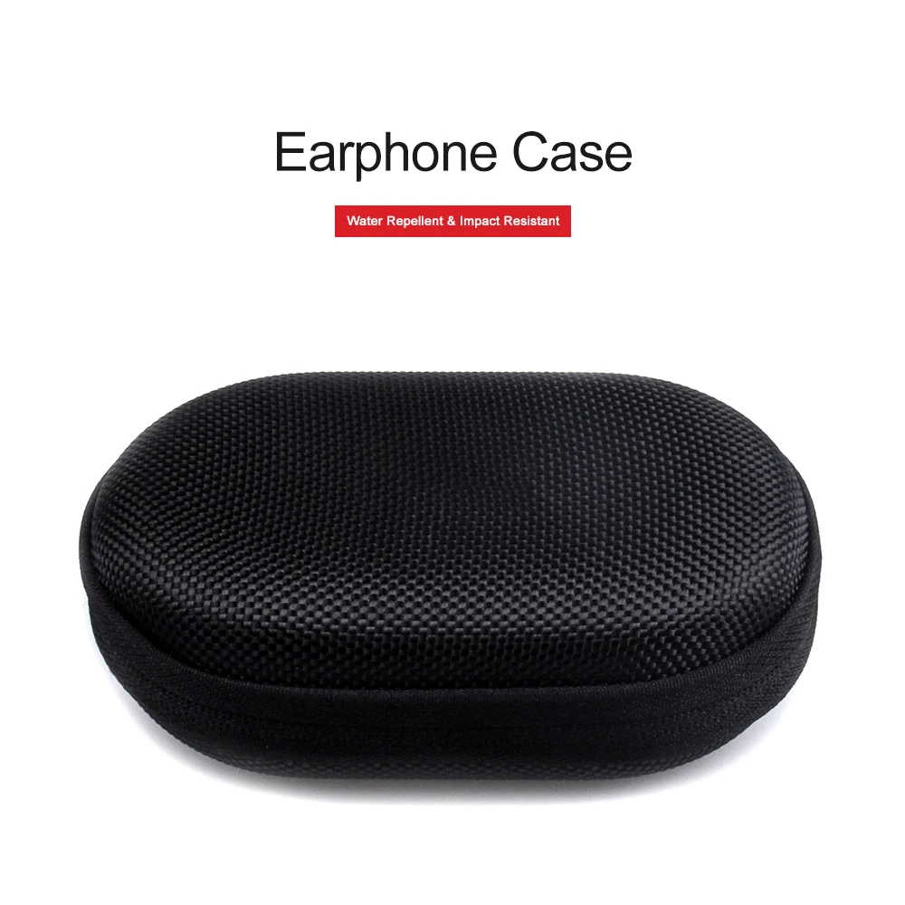 Bluetooth-compatible Headphones Storage Bag Portable Wired Headset Case with Zipper for KZ EDX Pro ZSN AS16 TRN MT1 QKZ AK6