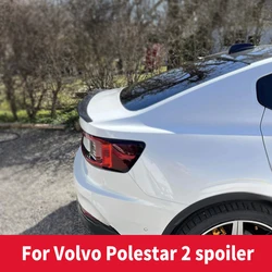 Volvo Polestar 2 용 트루 카본 파이버 스포일러 윙, 외부 리어 스포일러, 테일 트렁크 부트 윙 장식, 자동차 스타일링