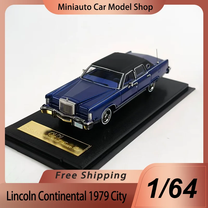 

Discount Turning Crush 1:64 Miniature Sunstar 1979 Lincoln Continental Static Alloy Simulation Car Model Toy Luxury Sedan