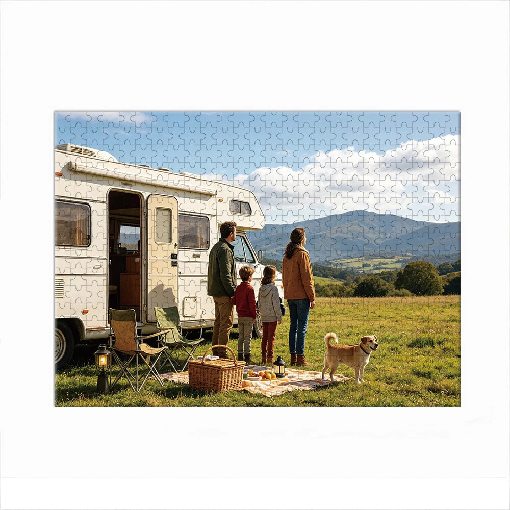 35/300/500/1000pcs Personalized Custom Photo Puzzle Travel Photos for Birthday Wedding Valentine's Day Gift