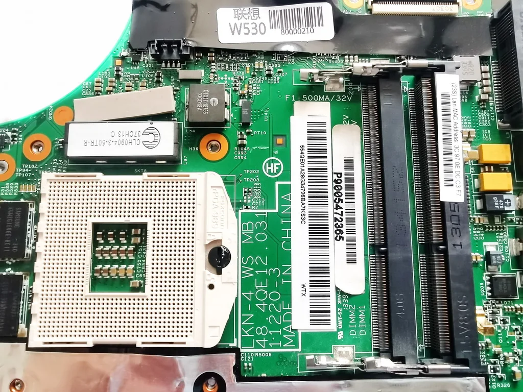 Imagem -04 - Original para Lenovo W530 Portátil Placa-mãe W530 Qm77 K2000 2gb Lkn4 48.4qe12. 031 112203 Fru 04x1525 Testado Bom Livre s