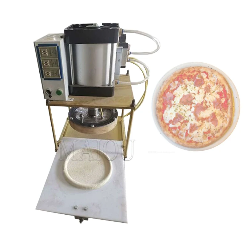 Pneumatic conveyor type pizza dough press machine naan bread making pressing machine automatic