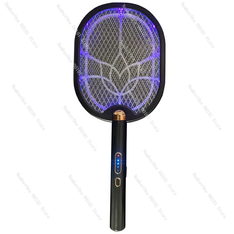 Electric mosquito swatter rechargeable household lithium battery 2000 mosquito killer lamp power display