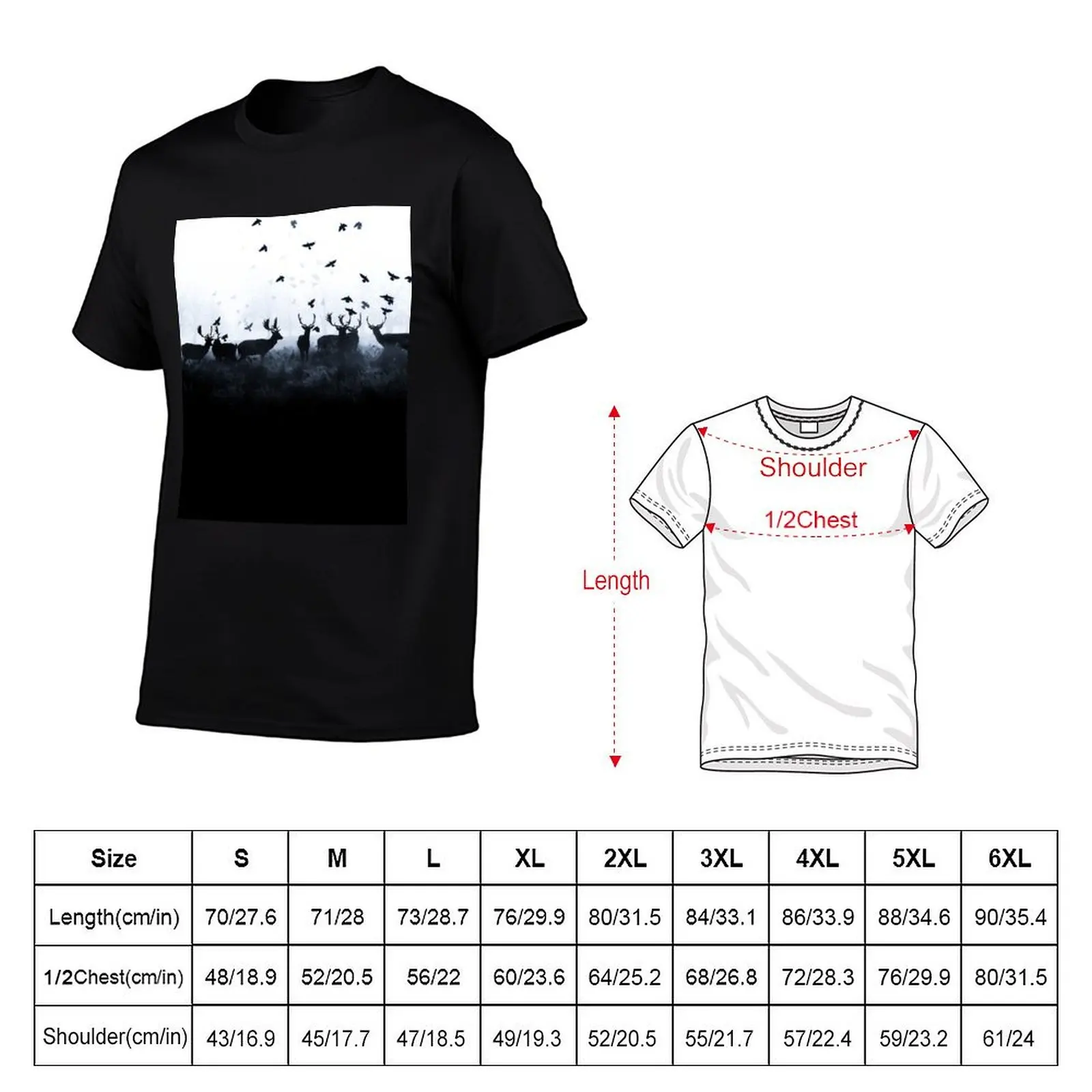 50/50 bucks and crows T-Shirt t shirts for man cotton soft man t shirts for men casual T-Shirt