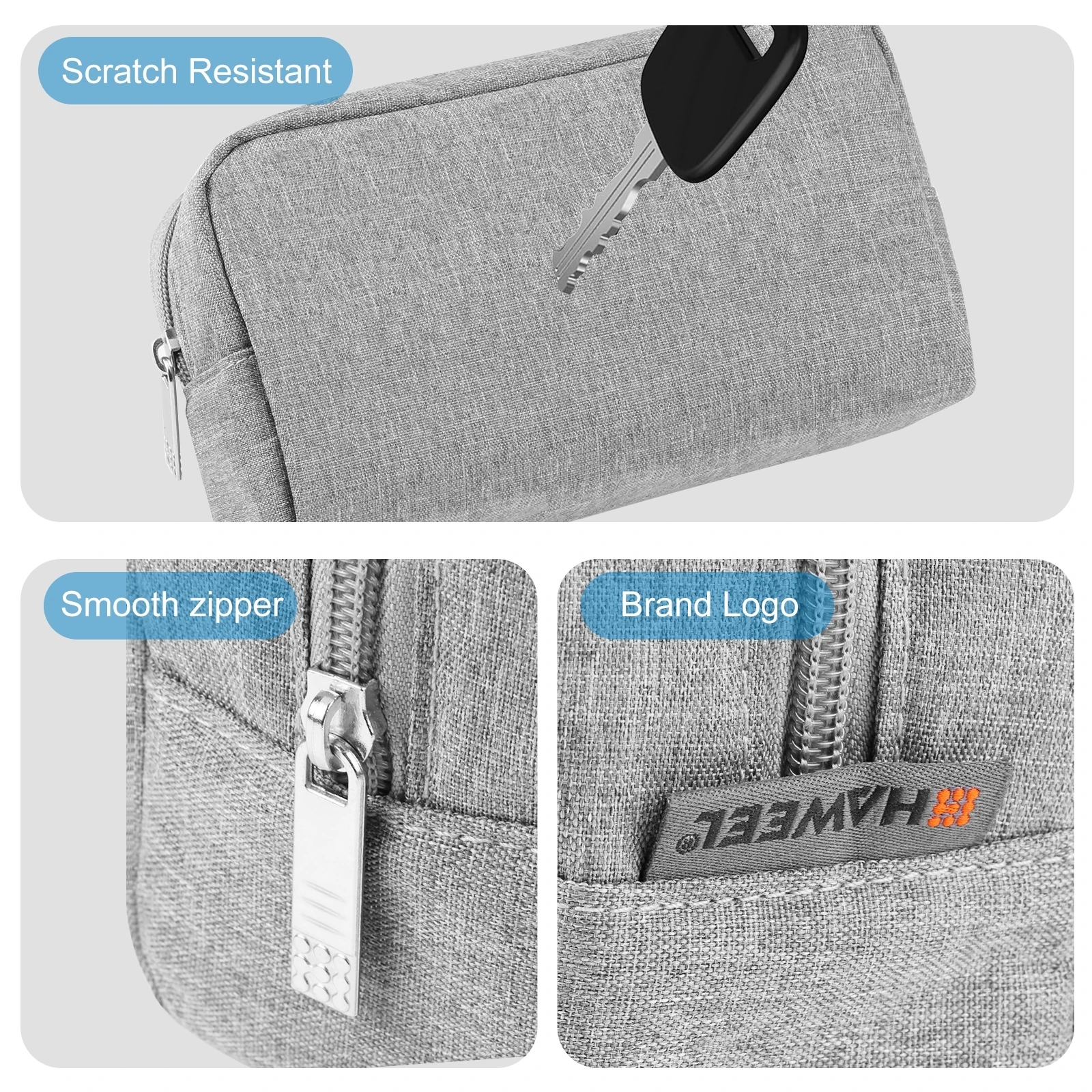 HAWEEL Organizer Storage Bag per caricabatterie, Power Bank, cavi, Mouse, auricolari, accessori elettronici custodia da viaggio portatile