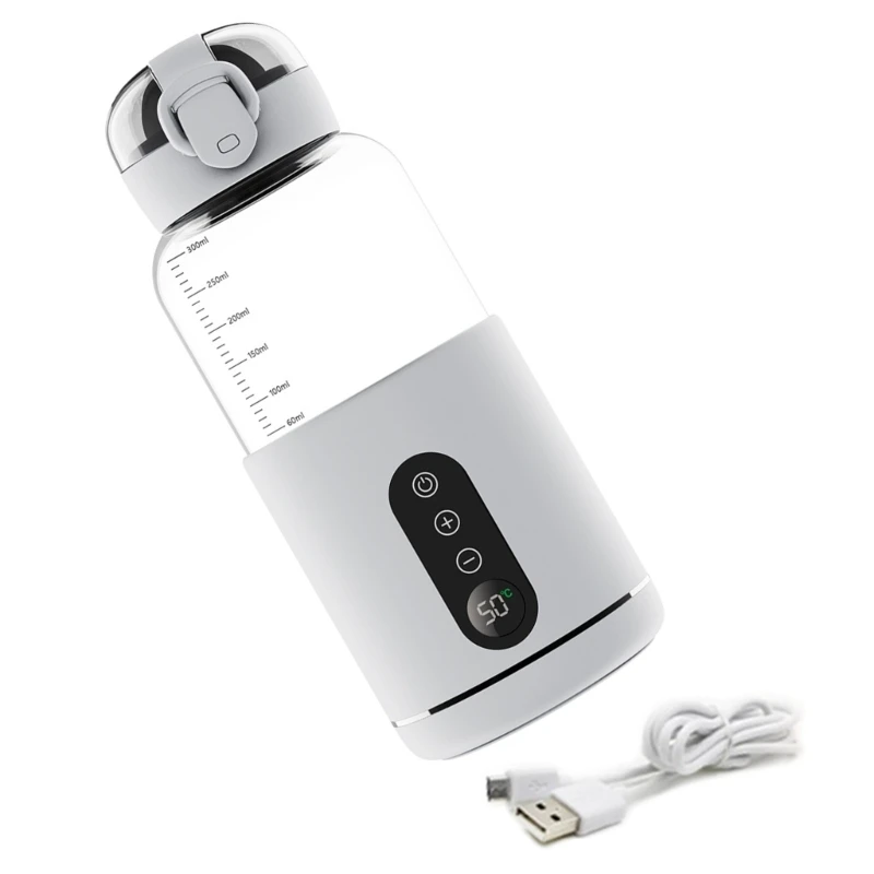 Mises à niveau chauffe-lait pour bébé chauffe-biberon à réchauffement rapide chauffe-biberon Rechargeable USB parfait pour