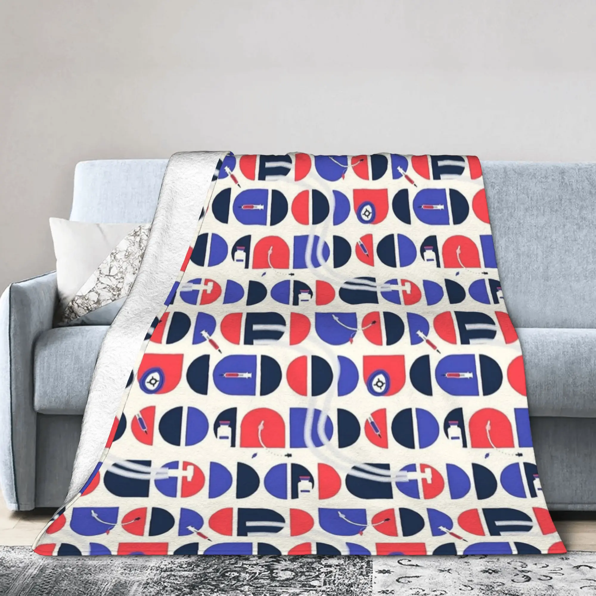 Anesthesia Anesthesiology Medical Knitted Blanket Flannel Anesthetist Warm Throw Blankets for Bedding TravelPortable