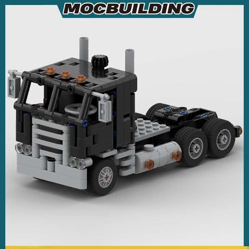 MOC Bouwstenen Kleinschalige Vrachtwagen En Lowboy Trailer Model DIY Gemonteerd Bricks Educatief Transport Speelgoed Geschenken 556PCS