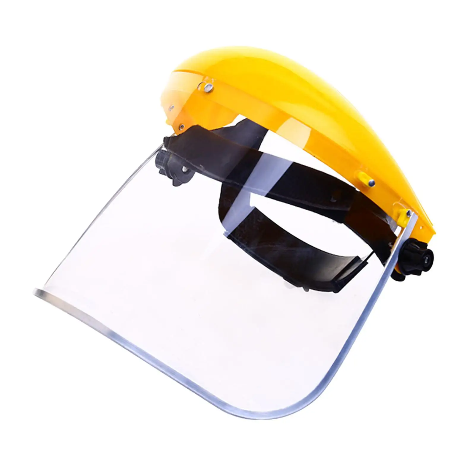 DIY Replacement Face Shield and Bracket for Full Brim Hard Hats Universal Trimming Garden Logging Protector PVC Visor Accessory
