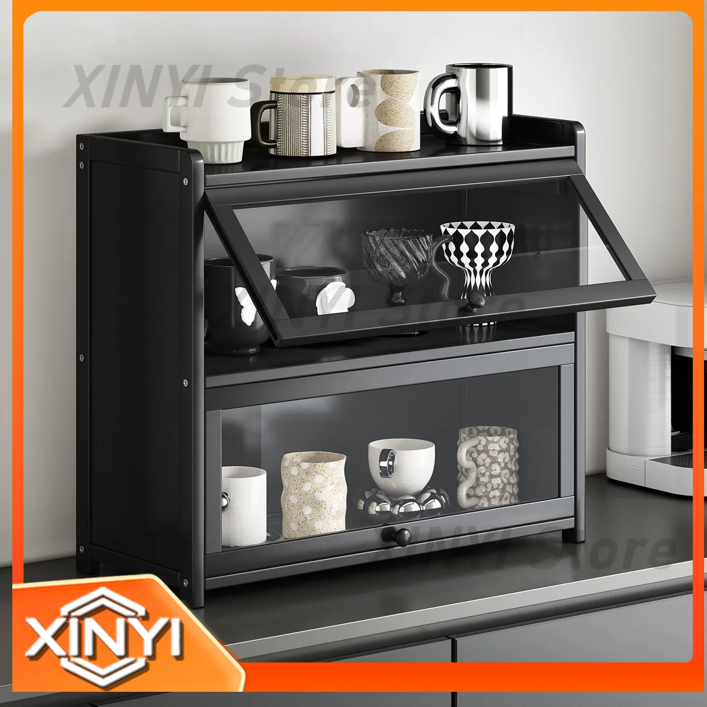 Cup Storage Racks for Tea Cups Coffee Cups Tabletop Cup Holders Desktop Storage Racks Multi Layer Storage Cabinets Home