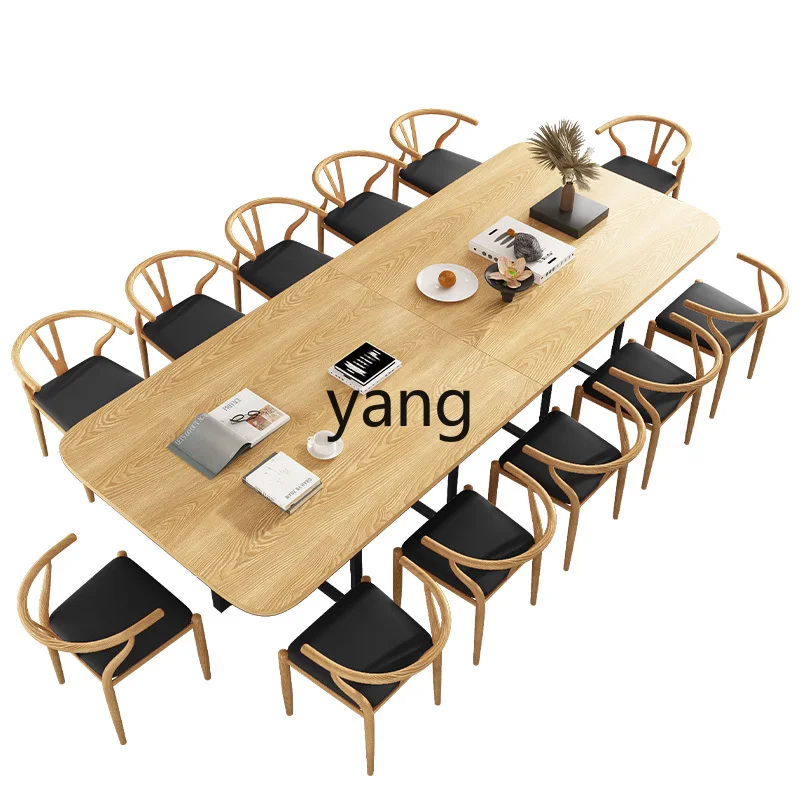 

LH Reading Room Desk and Chair Set Office Meeting Rectangular Reception Negotiation Table