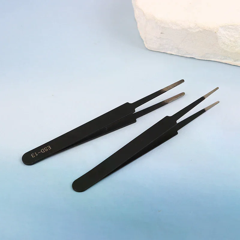 Precision Esd Fashion High Quality Anti-static Tweezers Set -6-pc Durable Stainless Steel Tool For Electronic Repair And
