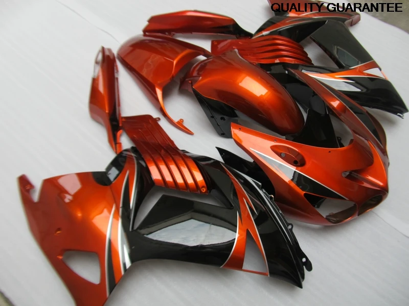 

Fairing kits for Kawasaki Injection mold ZX14R 2006 2007 2008-2011 brown black ZX 14R 06-11 fairings set FT6