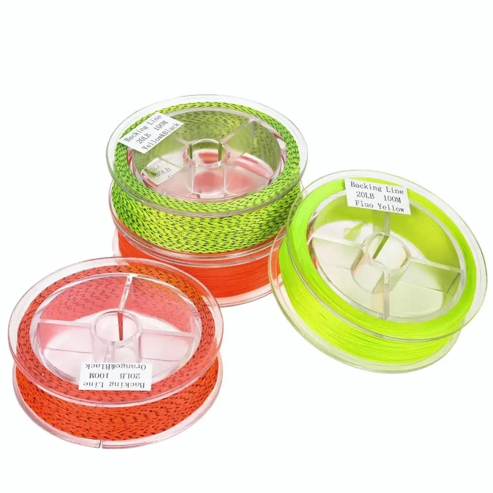 

20lb 100m Fly Fishing Line Colorful Highly Visible Super Strong Backing Fishing Line Fishing Tackle Accessories