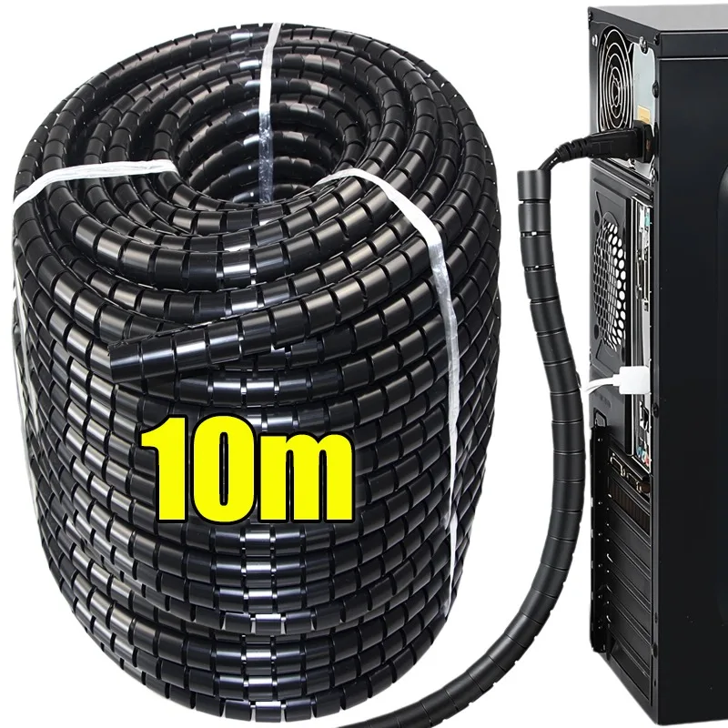 

Cable Protection Sleeve Hose Flexible Spiral Wire Organizer Insulation Sleeve Wire Winding Protector Cable Management Sleeves
