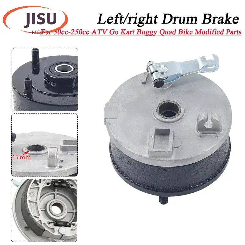 4 Studs Left/right Drum Brake Assembly With Cover 110mm(780mm)  For 50cc-250cc ATV Go Kart Buggy Quad Bike Modified Parts