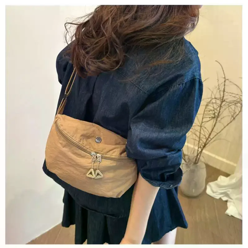 Hobos Shoulder Dumpling Bag Adjustable Large Capacity Underarm Bag Travel Half Moon Bags For Women's Handbags