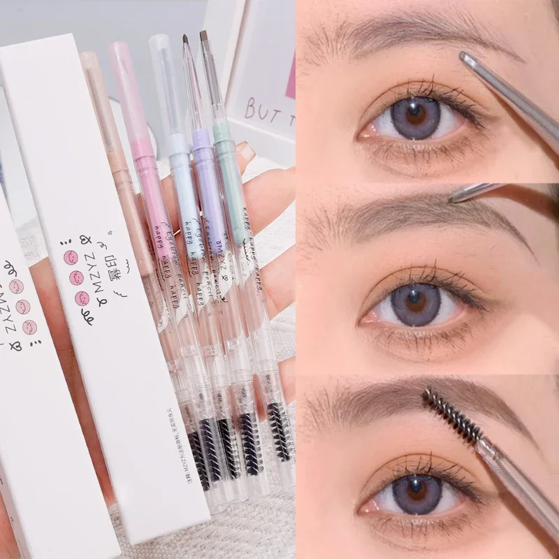 Lápiz de cejas Ultra fino negro y marrón, resistente al agua, duradero, maquillaje femenino tintado, herramientas profesionales para dibujar cejas