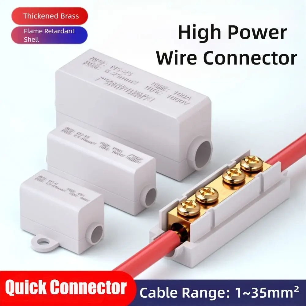 New High Power High Power Splitter Conductor Brass Large Current Wire Connector Terminal Blocks Electrical