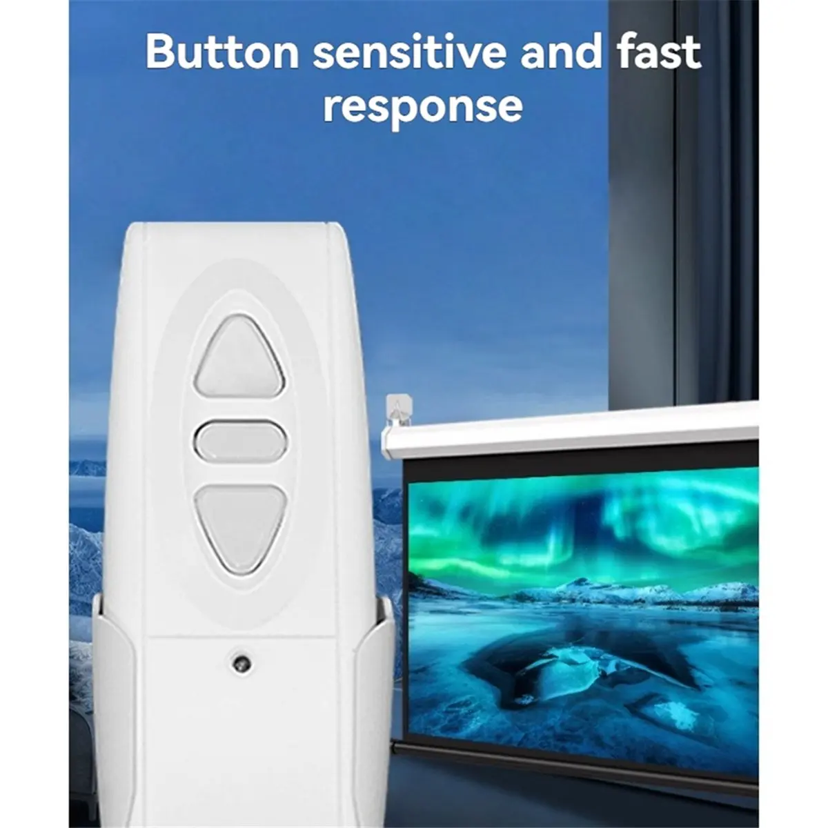 Remote Control 433MHZ Projector Screen Controller Electrical Curtain Wireless Remote Control Switch Receiver EU Plug