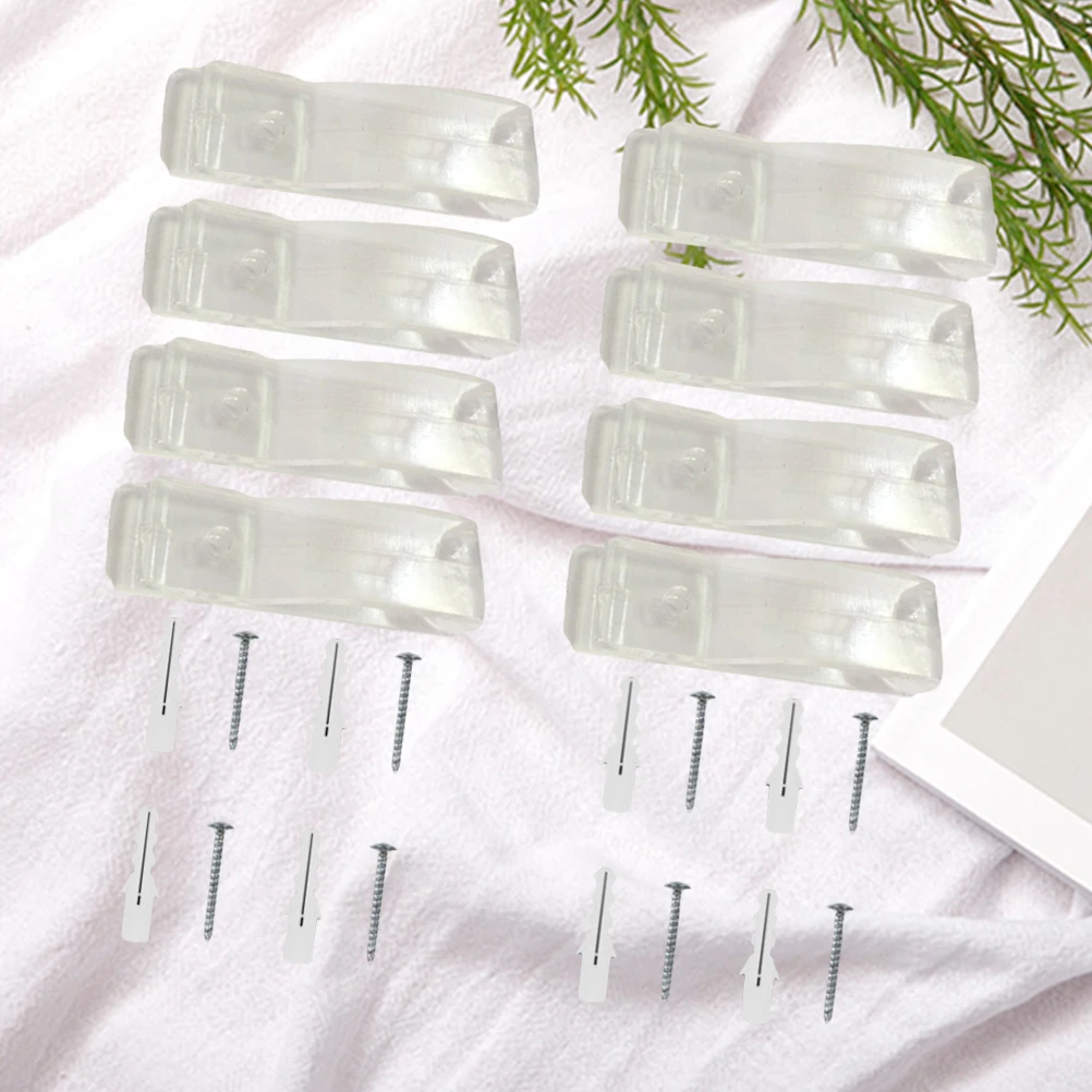 

2 Set Safety Hooks for Kids Curtains Sheer Valance Blind Clip Pull Bead Locator Animal Hold Down Cord Guides Plastic