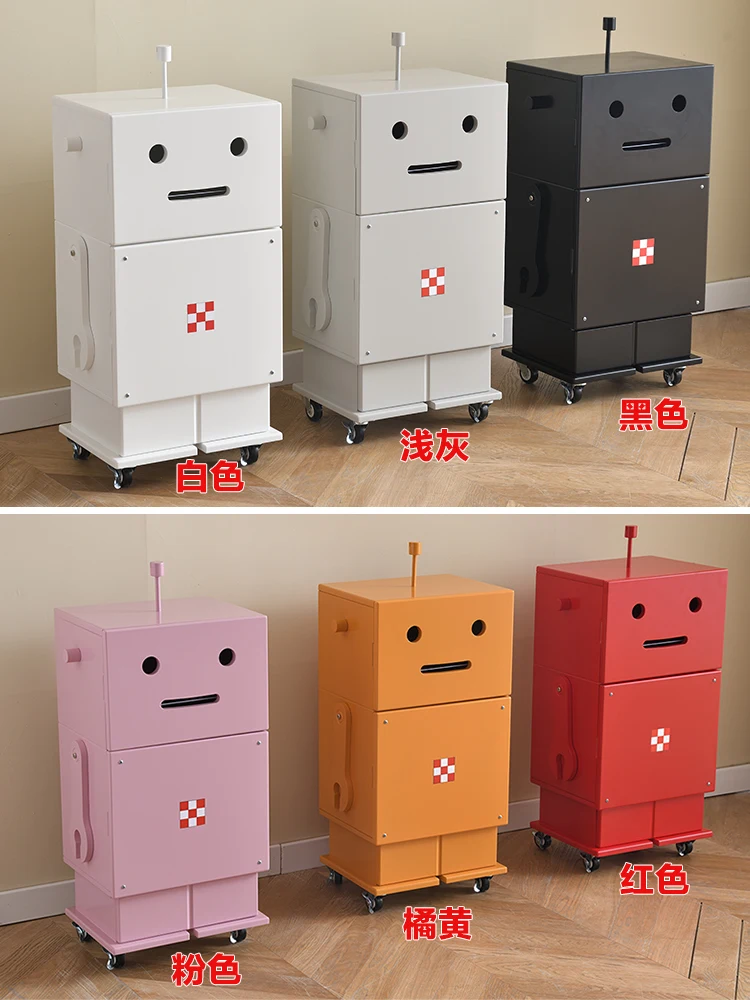 Creative robot sofa side cabinet,  living room snack ，Modern and lovely Nordic style