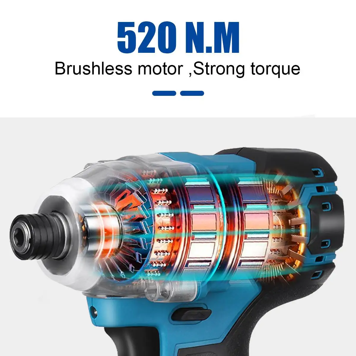 Drillpro Cordless Drill Electric Screwdriver Impact Wrench Brushless  Household Drill Driver Power Tools For 18V Battery