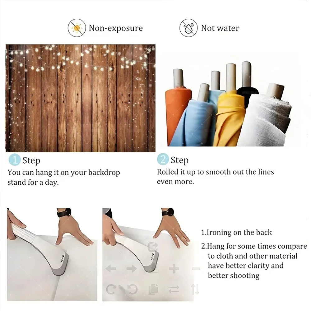 Wood Theme Backdrop Board Flower Butterfly Wedding Birthday Party Decoration Wedding Bridal Shower Baby Background Photo Studio