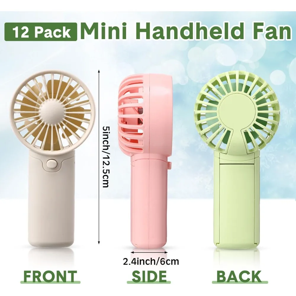 Cute Mini Portable Handheld Fan Lightweight Pocket Low Noise Small Electric Fan Student Gift Outdoor Battery Operated Easy Carry