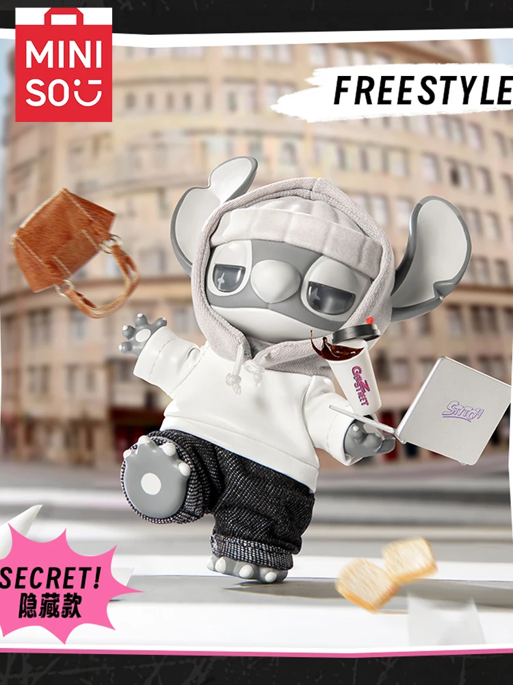 ตุ๊กตาสติทช์ MINISO แบบสุ่มลาย ของเล่น PVC คุณภาพสูง ดีไซน์สุ่ม ฟิกเกอร์จิ๋ว ของสะสมที่ต้องมีสำหรับแฟนๆ อนิเมะ รุ่นลิมิเต็ดอิดิชั่นใหม่