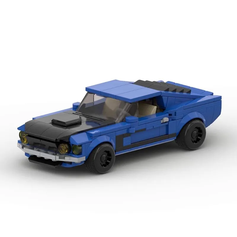 Bricklink MOC Technical Car Ford GT Raptor Mustang Boss Shelby GT500 Focus Speed Champions Sets Building Blcoks Kid Toys Gift