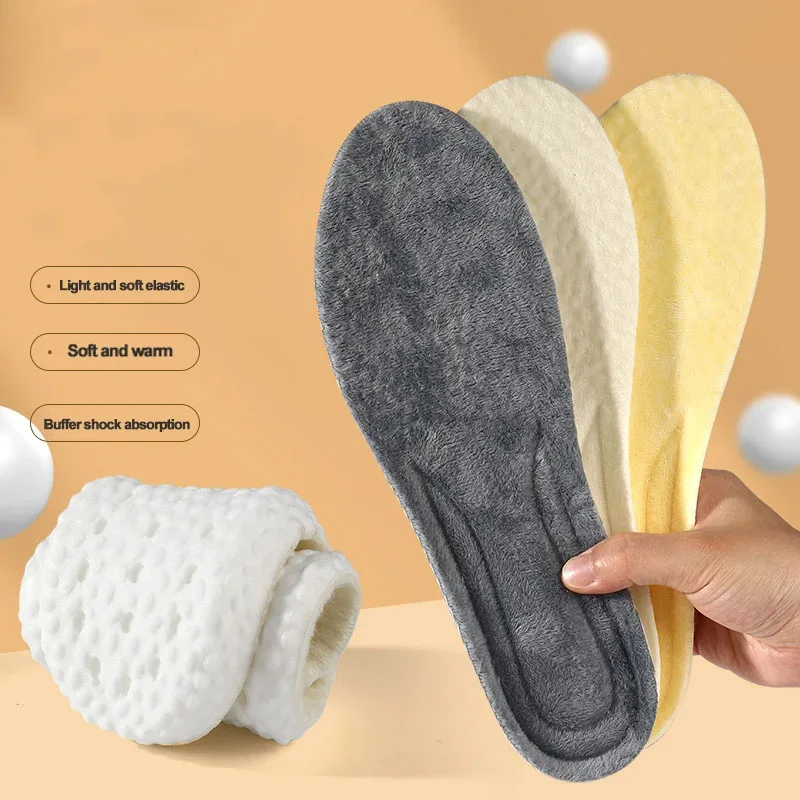 Boots Warm Insoles Man Women Sport Insoles Thick and Warm Full Insole For Shoes Sole Deodorant Breathable Cushion Running Pads