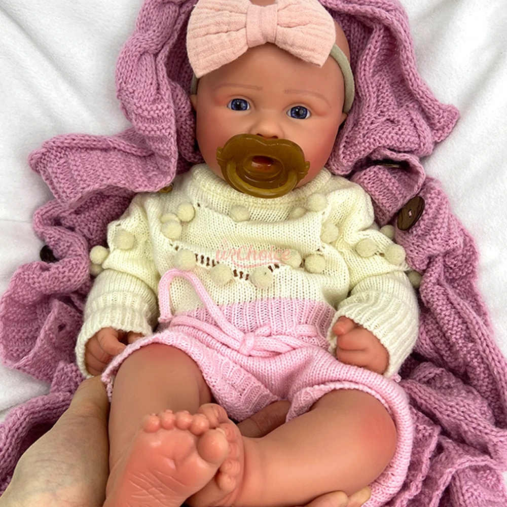 Entzückende Künstler-Kollektion, 45,7 cm, Silikon, wiedergeborenes Baby, handgefertigte wiedergeborene Puppe, lebensechte Neugeborene, perfektes Geschenk für Puppenliebhaber