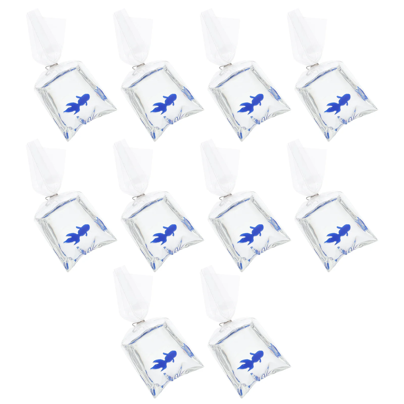 

10 Pcs Goldfish Charms Durable Resin Pendants for DIY Jewelry Keychains Phone Case Accessories Fish Water Bag Designs Cute