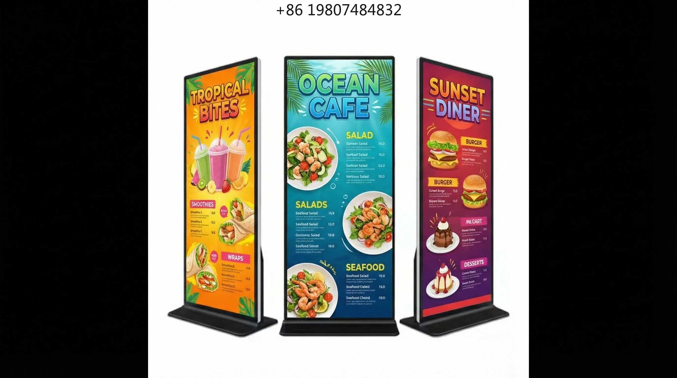 32 43 49 55 65 75 Inch High-End Vertical LCD Advertising Display, Digital Signage Kiosk With LCD Panel Easy Install
