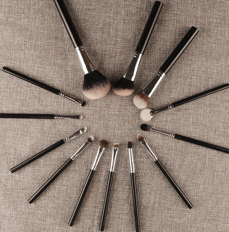 

13 шт. набор кистей для макияжа с акриловыми ручками, кисть для тонального крема и угловые контурные кисти, профессиональный набор косметических инструментов