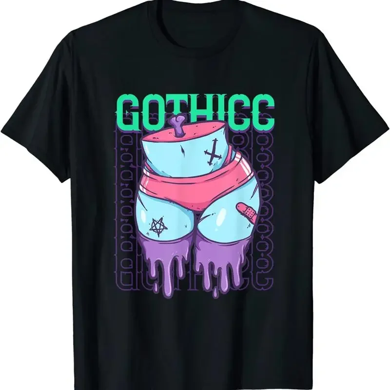 Gothicc Pastel Goth Creepy Thicc Booty Gothic Person T Shirt