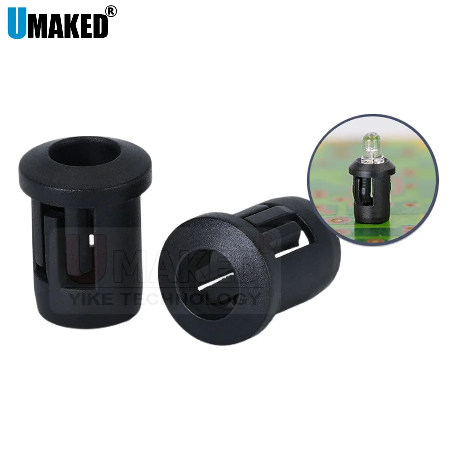 50-Pack 3mm Copper LED Holder Clip – Durable Metal Bezel Mount For Panel Indicators & DIY Projects